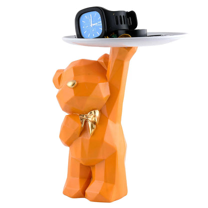 Cool Taddy Bear Showpiece for Home Decorative Showpiece | Taddy Bear with Paltter Statue for Home Decor Showpiece | Home Kitchen Decor | Office
