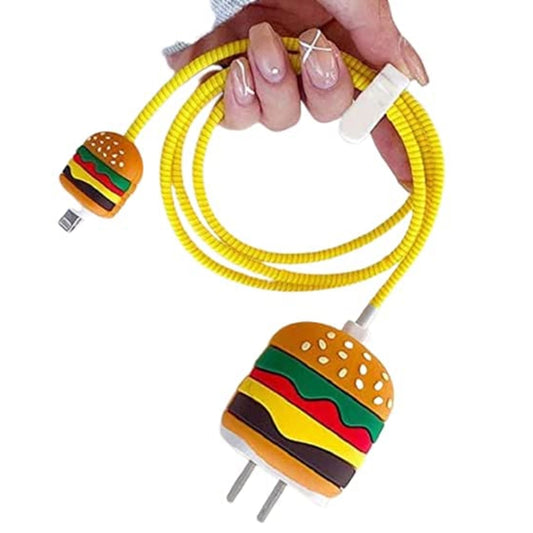 Burger 18W/20W iPhone Charger Cover – Playful Protection with Cute Design