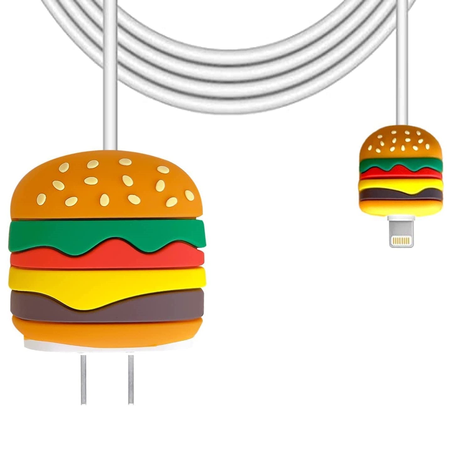 Burger 18W/20W iPhone Charger Cover – Playful Protection with Cute Design