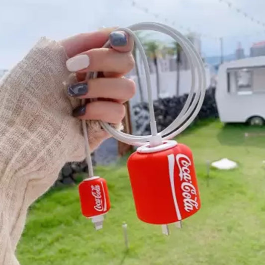 Coca-Cola 18W/20W iPhone Charger Cover – Playful Protection with Cute Design