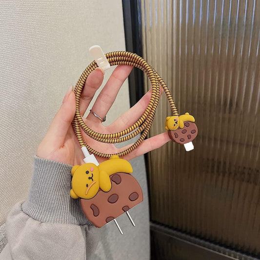 Cookie Bear 18W/20W iPhone Charger Cover – Playful Protection with Cute Design