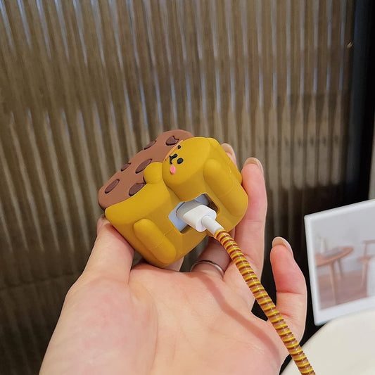 Cookie Bear 18W/20W iPhone Charger Cover – Playful Protection with Cute Design