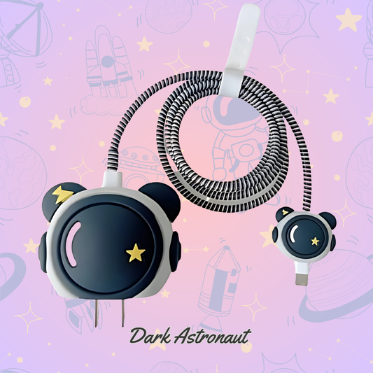 Dark Astronaut 18W/20W iPhone Charger Cover – Playful Protection with Cute Design