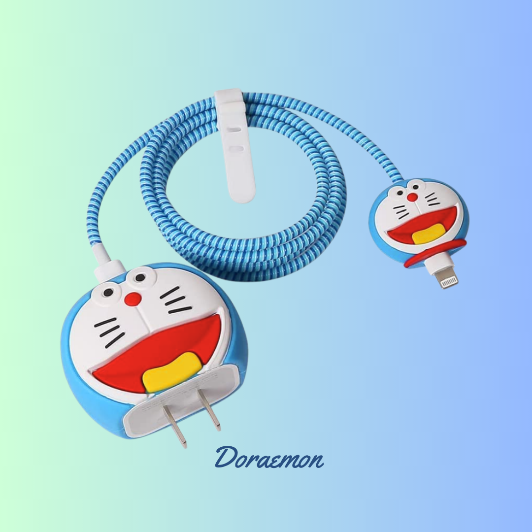 Doraemon iPhone 18W/20W Charger Cover – Playful Protection with Cute Design