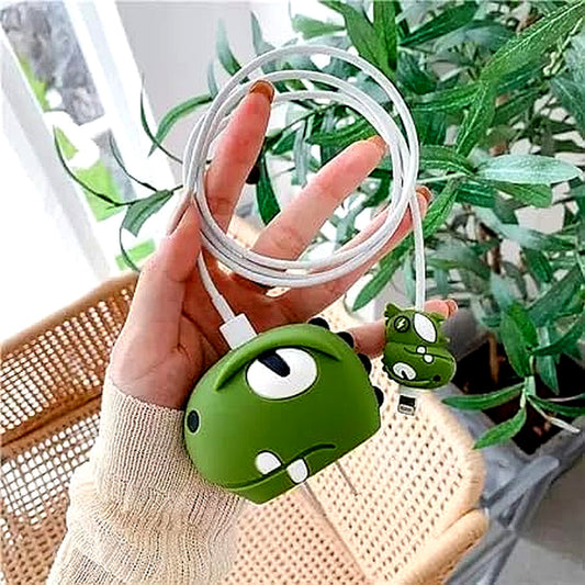 Dino Head  18W/20W iPhone Charger Cover – Playful Protection with Cute Design