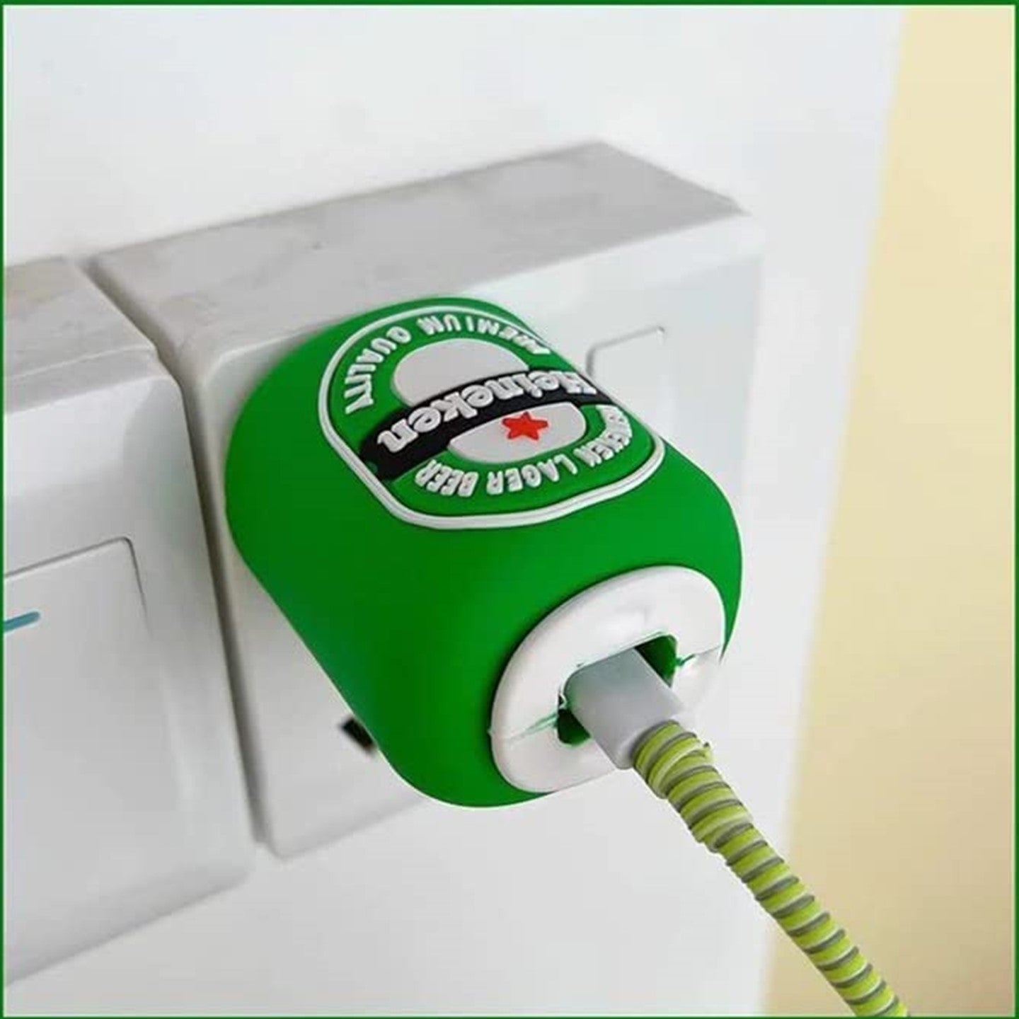 Heineken 18W/20W iPhone Charger Cover – Playful Protection with Cute Design