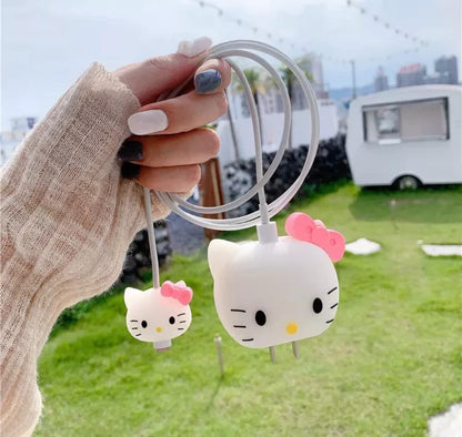 Hello Kitty 18W/20W iPhone Charger Cover – Playful Protection with Cute Design