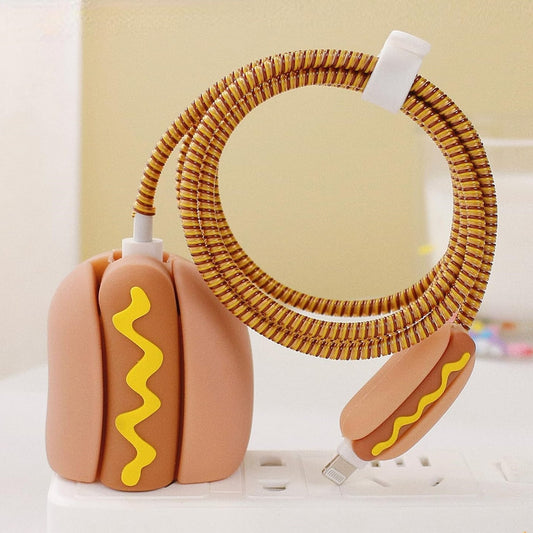 Hot Dog 18W/20W iPhone Charger Cover – Playful Protection with Cute Design
