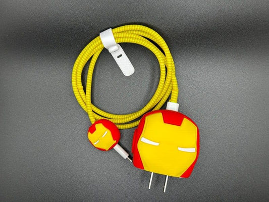 Iron Man 18W/20W iPhone Charger Cover – Playful Protection with Cute Design