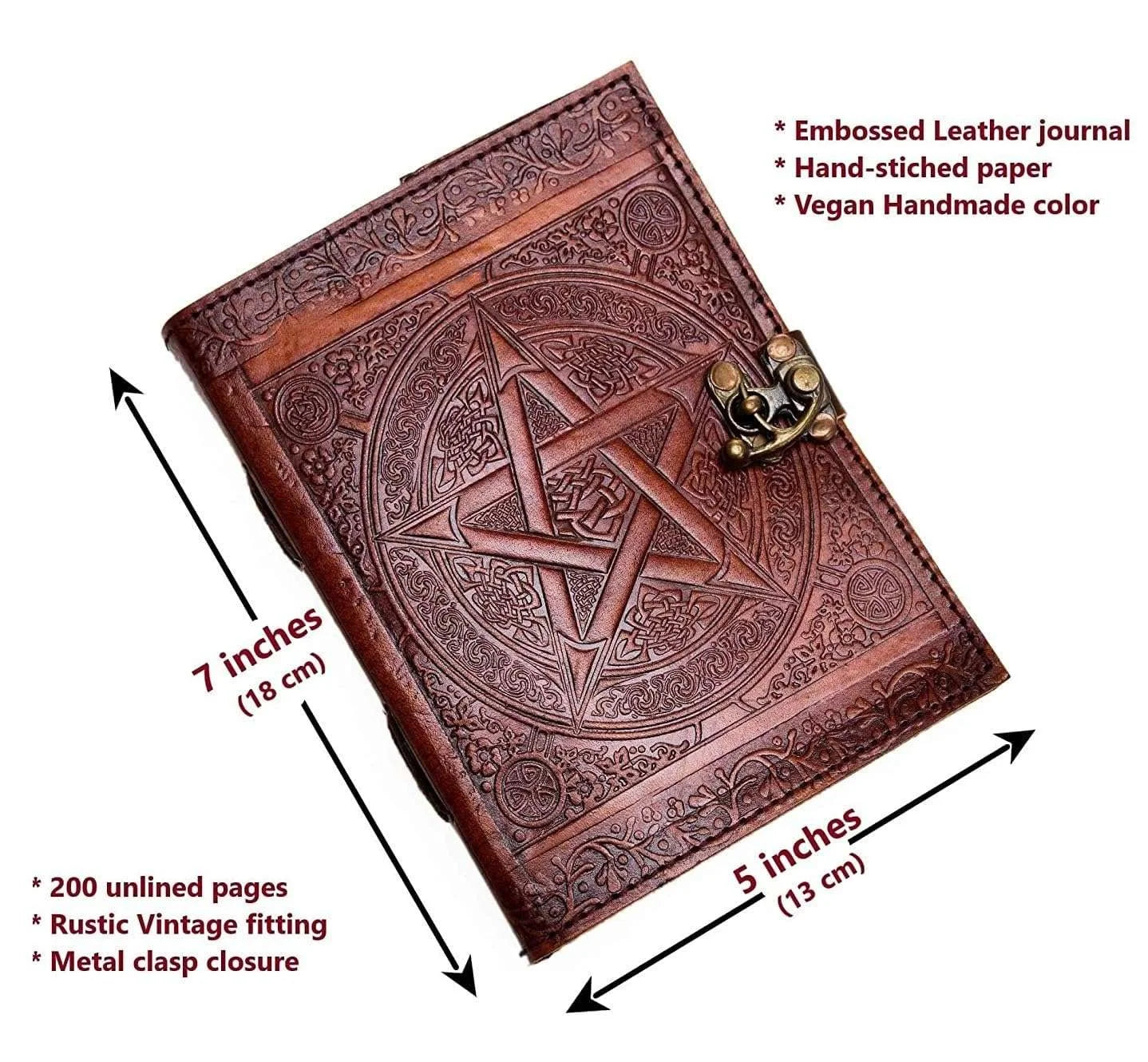 Pentagram Leather Journal