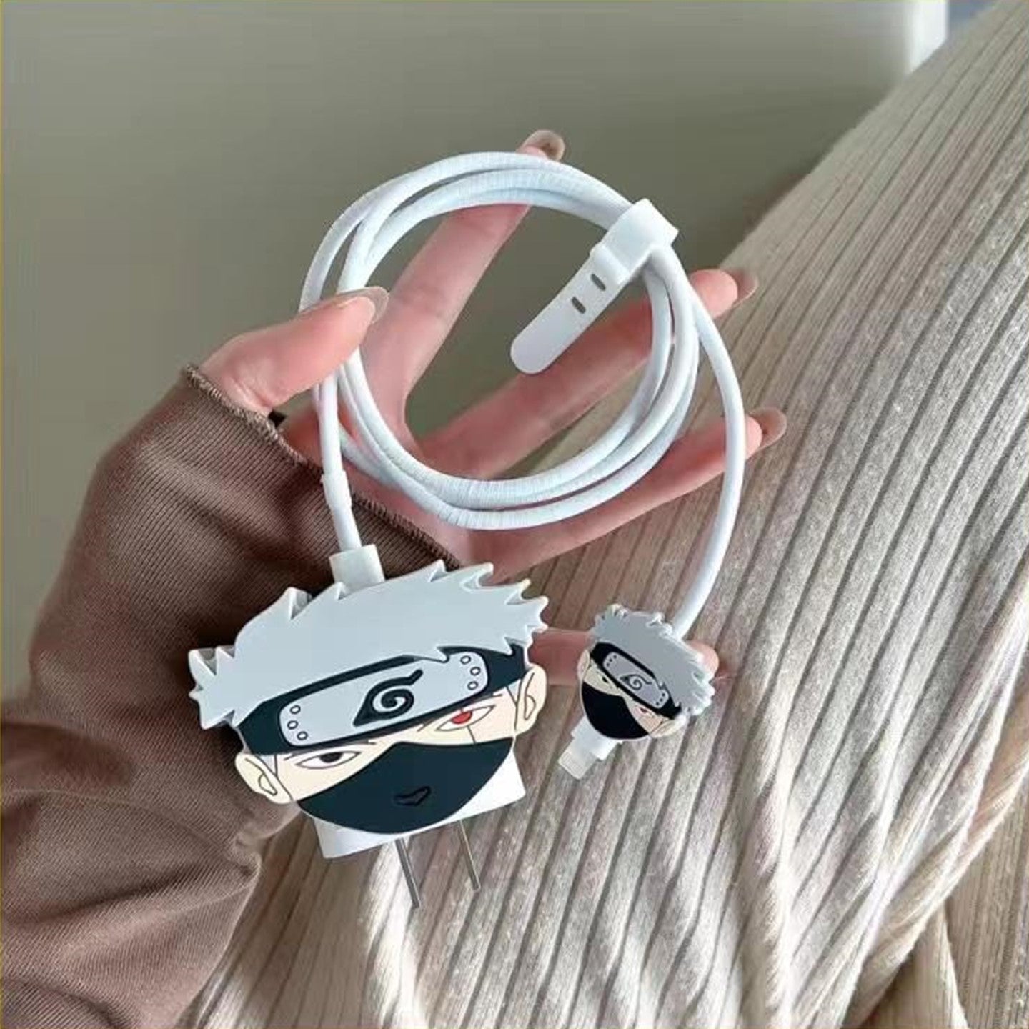 Kakashi 18W/20W iPhone Charger Cover – Playful Protection with Cute Design