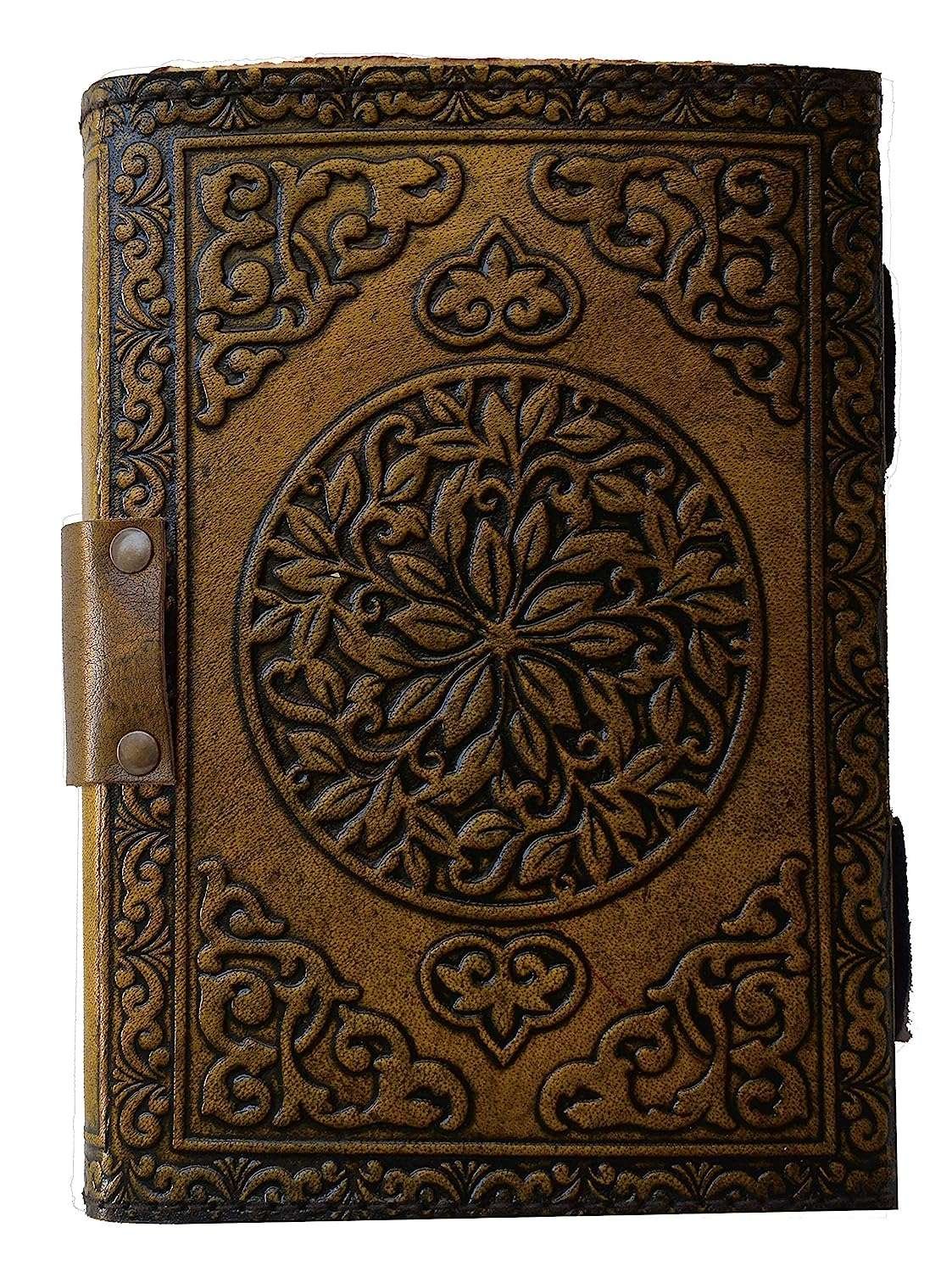 Blue Stone Brown Leather Journal