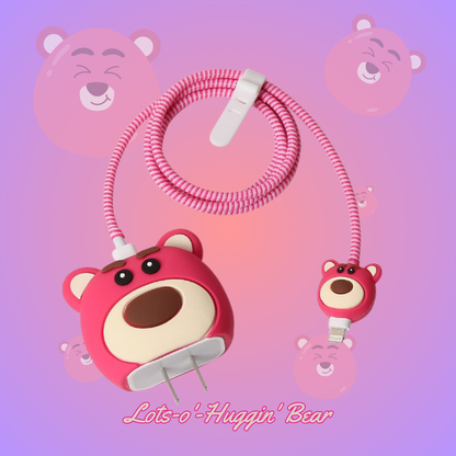 Lots-o'-Huggin' Bear 18W/20W iPhone Charger Cover – Playful Protection with Cute Design