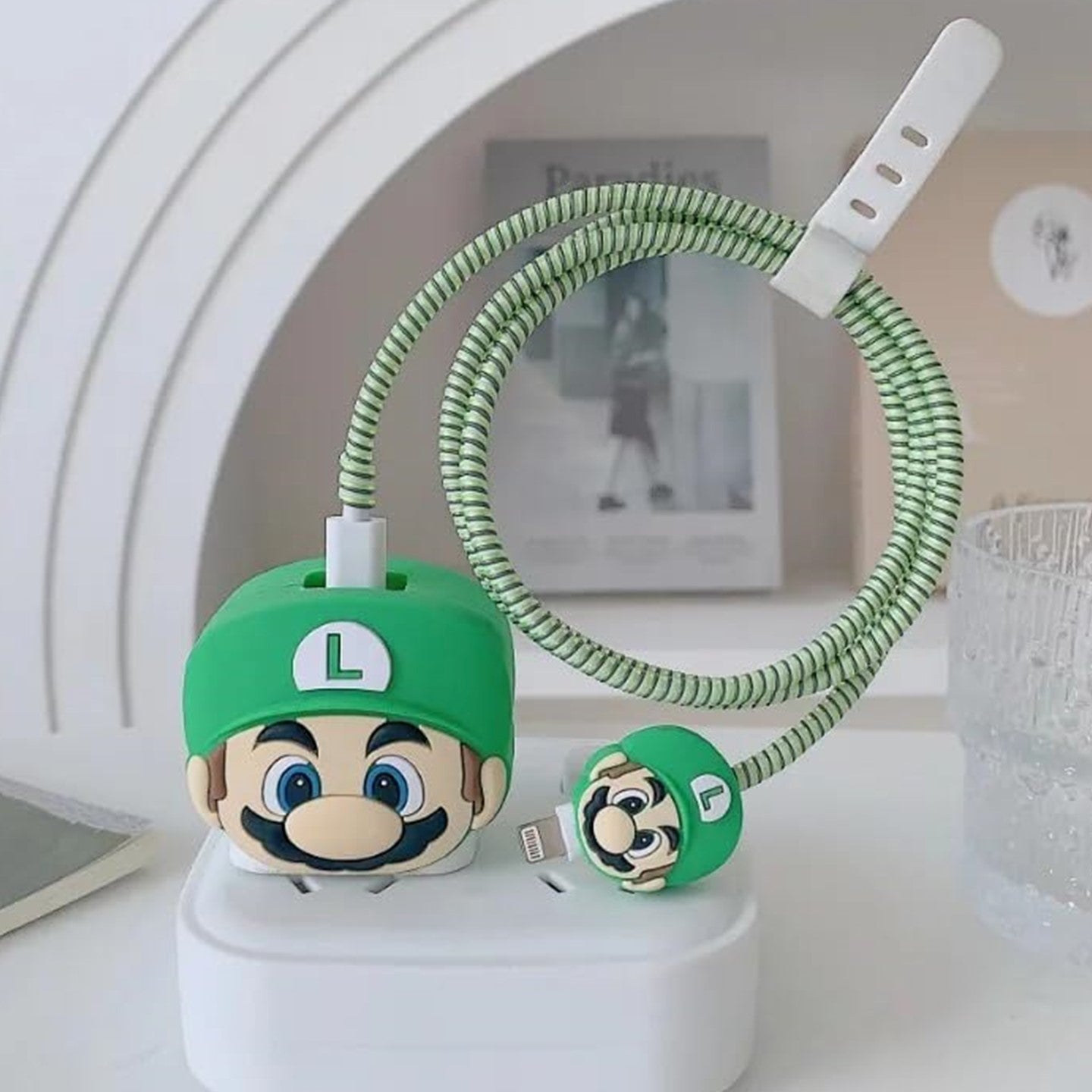 Luigi 18W/20W iPhone Charger Cover – Playful Protection with Cute Design