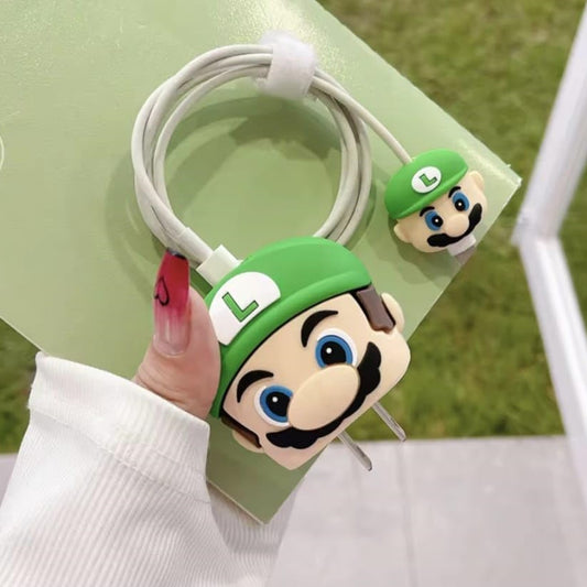 Luigi 18W/20W iPhone Charger Cover – Playful Protection with Cute Design