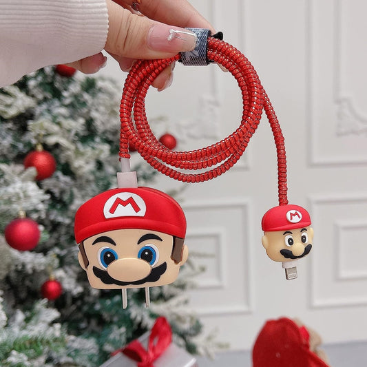 Mario 18W/20W iPhone Charger Cover – Playful Protection with Cute Design