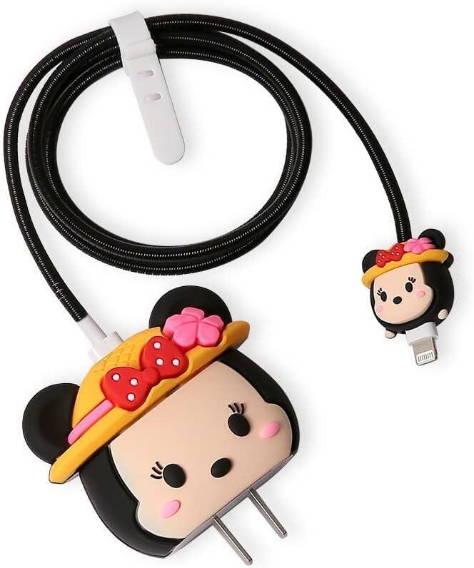 Minnie Mouse Flower Bow 18W/20W iPhone Charger Cover – Playful Protection with Cute Design