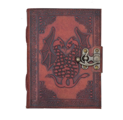 Twin Dragon Leather Journal