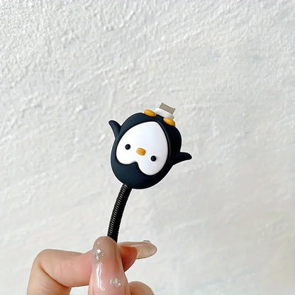 Penguins 18W/20W iPhone Charger Cover – Playful Protection with Cute Design