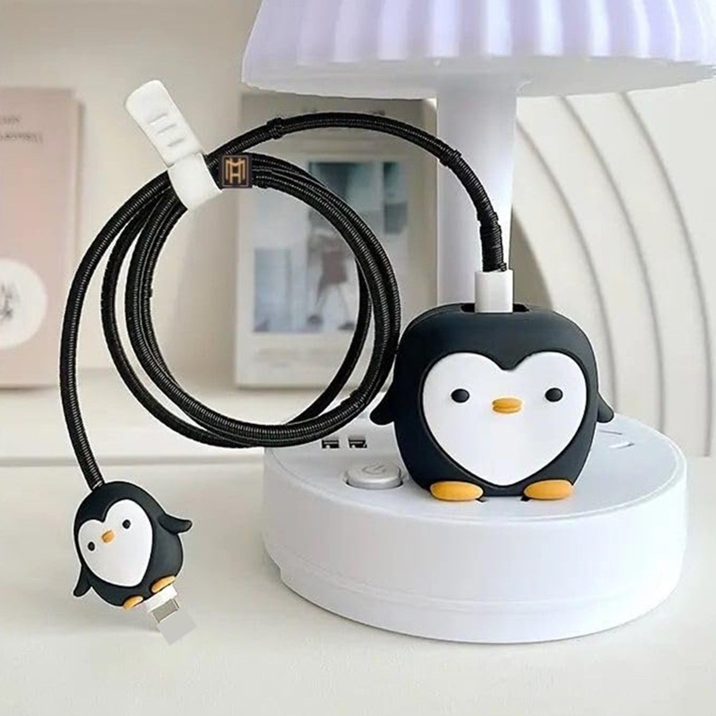 Penguins 18W/20W iPhone Charger Cover – Playful Protection with Cute Design