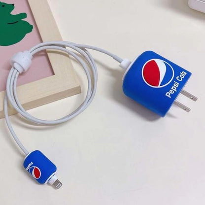 Pepsi 18W/20W iPhone Charger Cover – Playful Protection with Cute Design