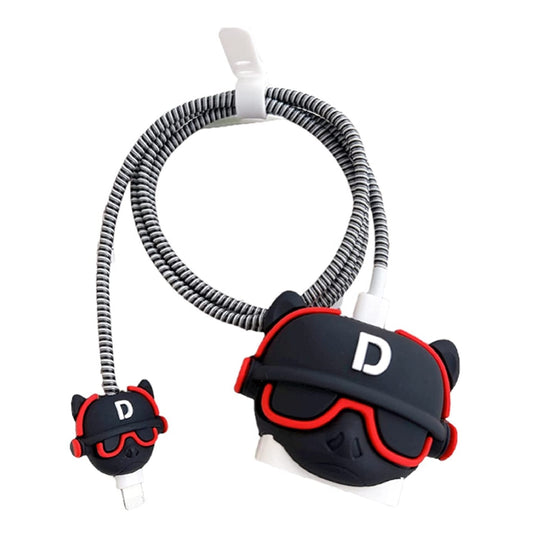 Red Bull Dog 18W/20W iPhone Charger Cover – Playful Protection with Cute Design