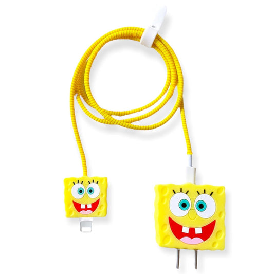 SpongeBob 18W/20W iPhone Charger Cover – Playful Protection with Cute Design
