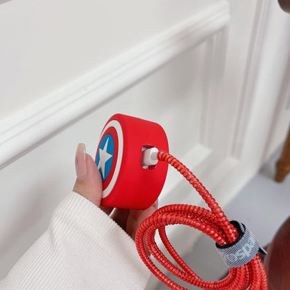 Steve Rogers Shield 18W/20W iPhone Charger Cover – Playful Protection with Cute Design