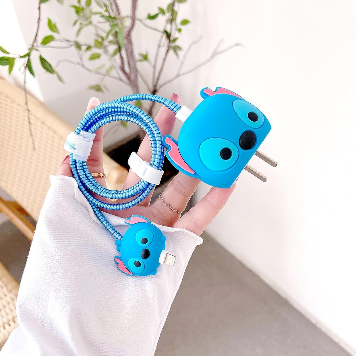 Stitch iPhone 18W/20W Charger Cover – Playful Protection with Cute Design