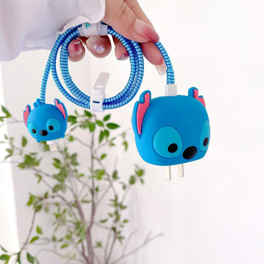 Stitch iPhone 18W/20W Charger Cover – Playful Protection with Cute Design