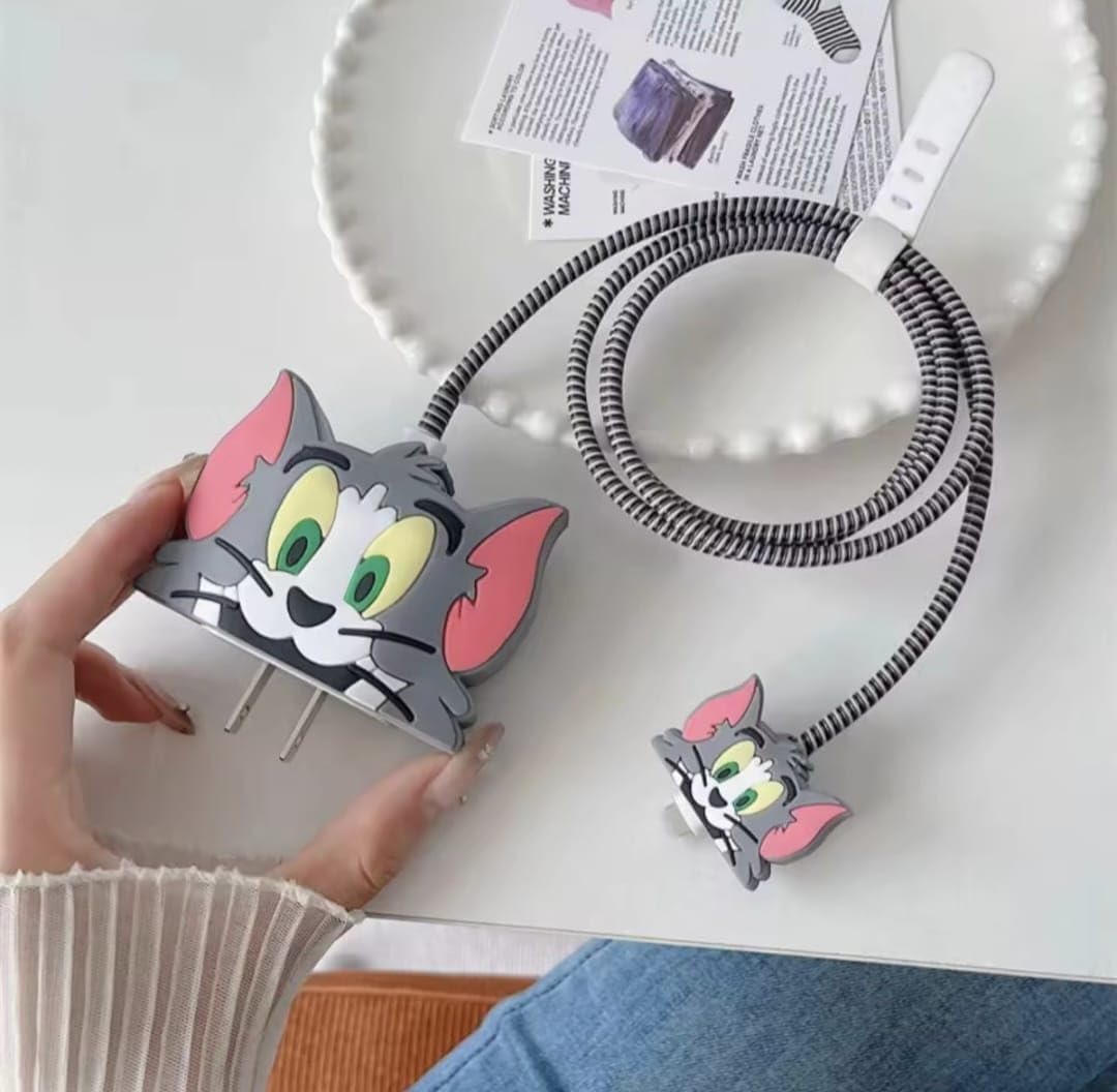 Tom 18W/20W iPhone Charger Cover – Playful Protection with Cute Design