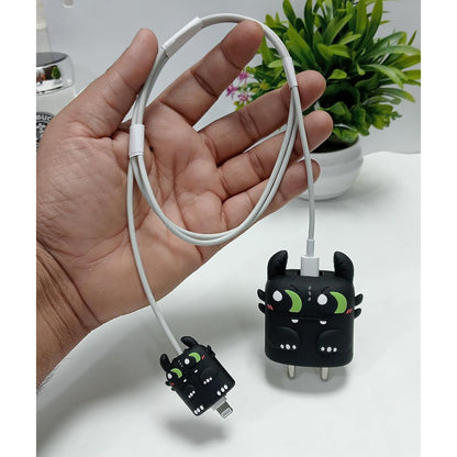 Toothless 18W/20W iPhone Charger Cover – Playful Protection with Cute Design