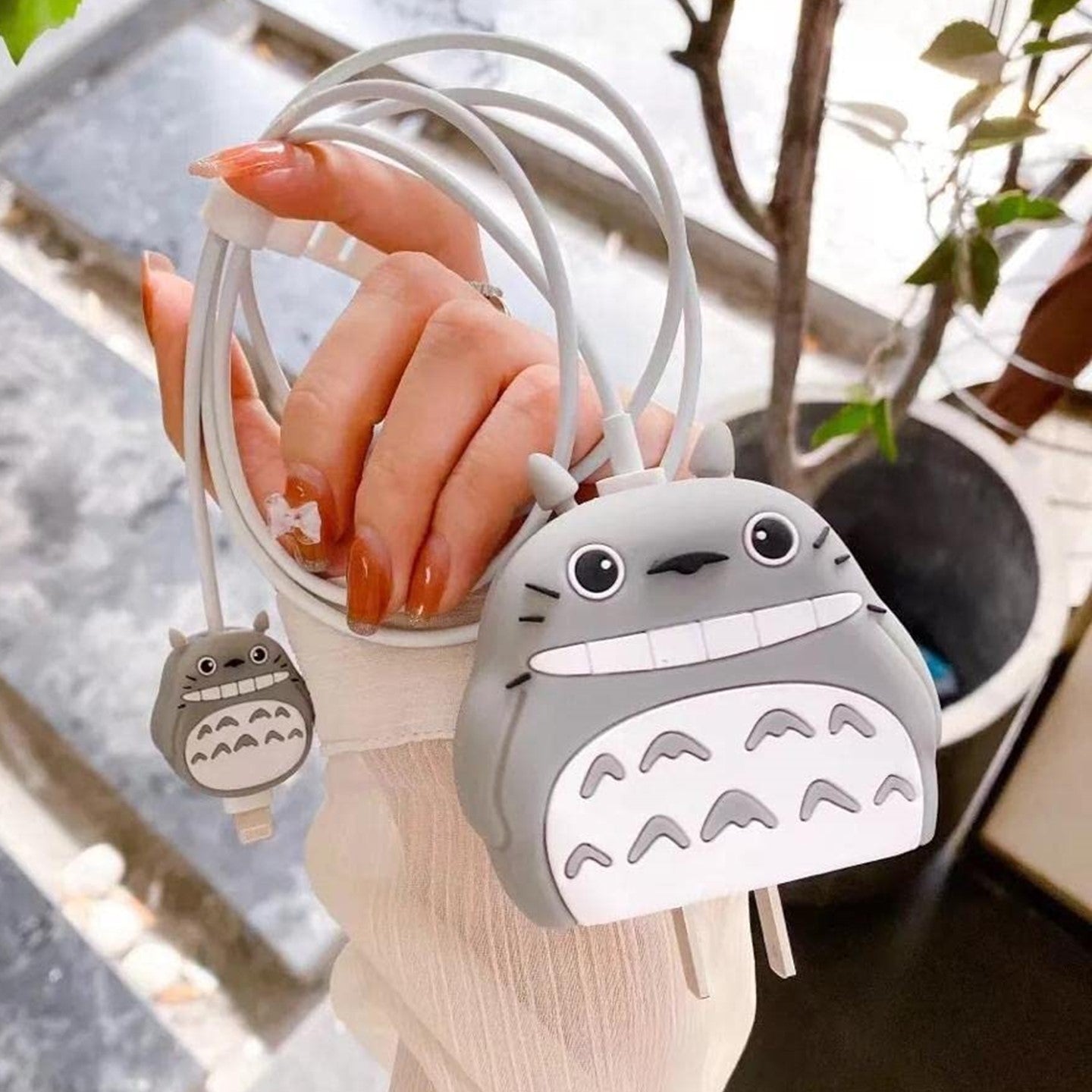 Totoro iPhone 18W/20W Charger Cover – Playful Protection with Cute Design