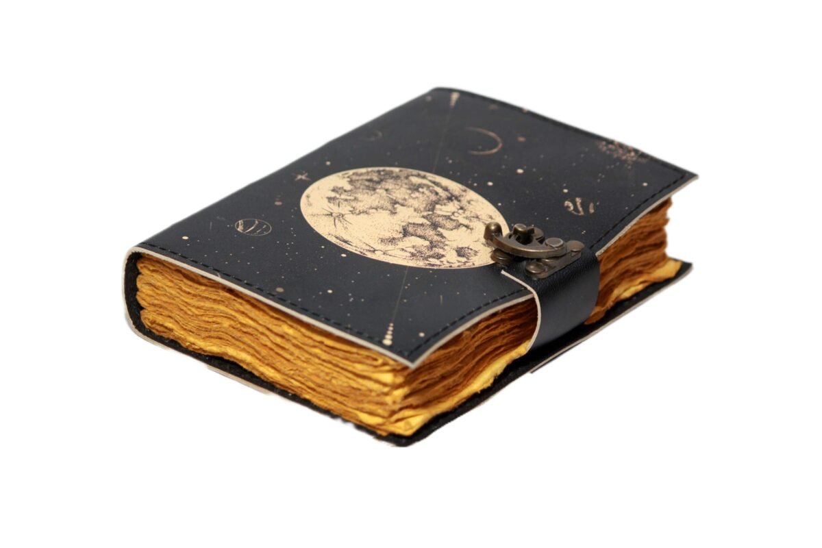 Reach For The Moon Leather Journal