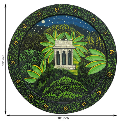 Traditional Pichwai Painting: A House in the Jungle Paradise