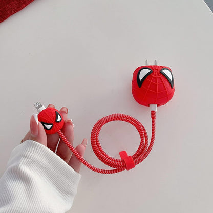 Spiderman iPhone 18W/20W Charger Cover – Playful Protection with Cute Design