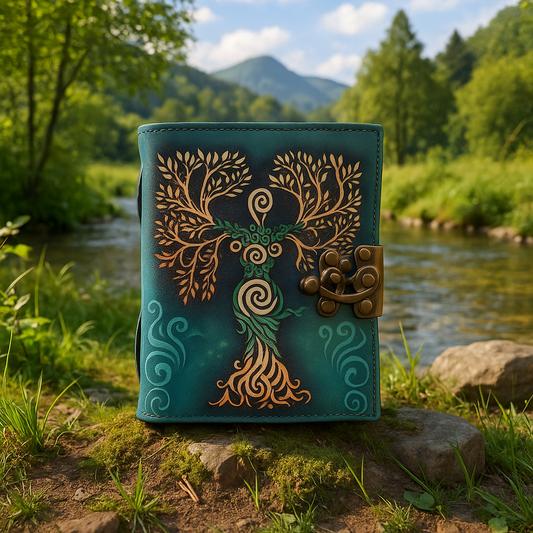 Goddess Tree of Life Leather Diary