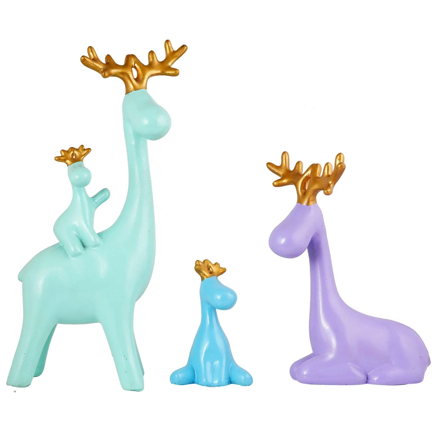 Deer Family Showpiece for Home Decor Showpiece (Set of 3)