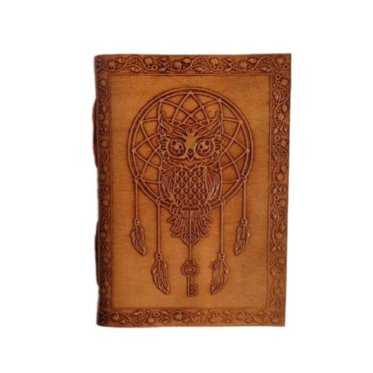 Dreamcatcher Light Brown Leather Journal