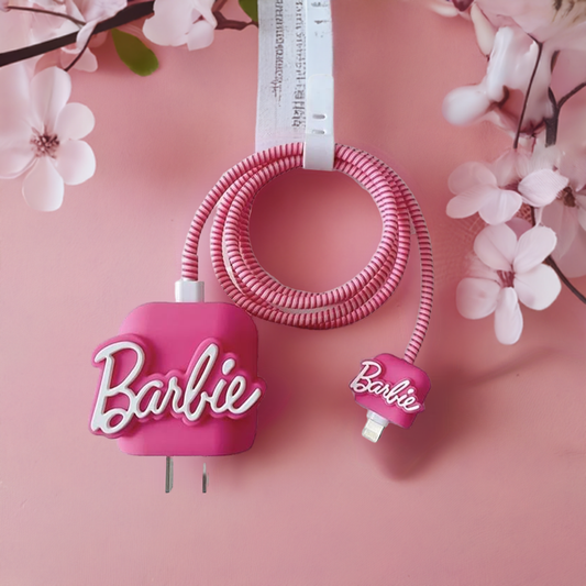 Barbie 18W/20W iPhone Charger Cover – Stylish Silicone Protection with Iconic Charm | FunkiIndia