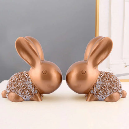 Rabbit Cute Pair Statue for Home Decor Showpiece | Kids Room Decorative Showpiece