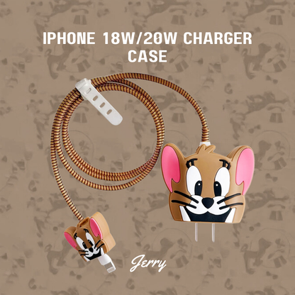 Jerry iPhone 18W/20W Charger Cover – Playful Protection with Cute Design