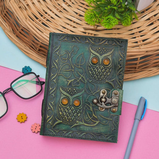 Wisdom Of Owls Leather Journal