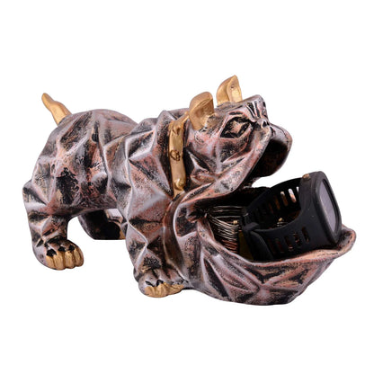 Cool Dog Showpiece with Plate for Home Dcor Item | Kitchen,Bedroom,Office,Dinning Table Decorative Item