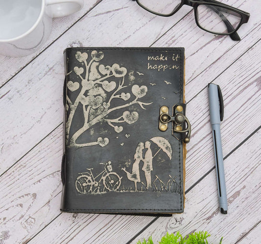 Love Happens Leather Journal
