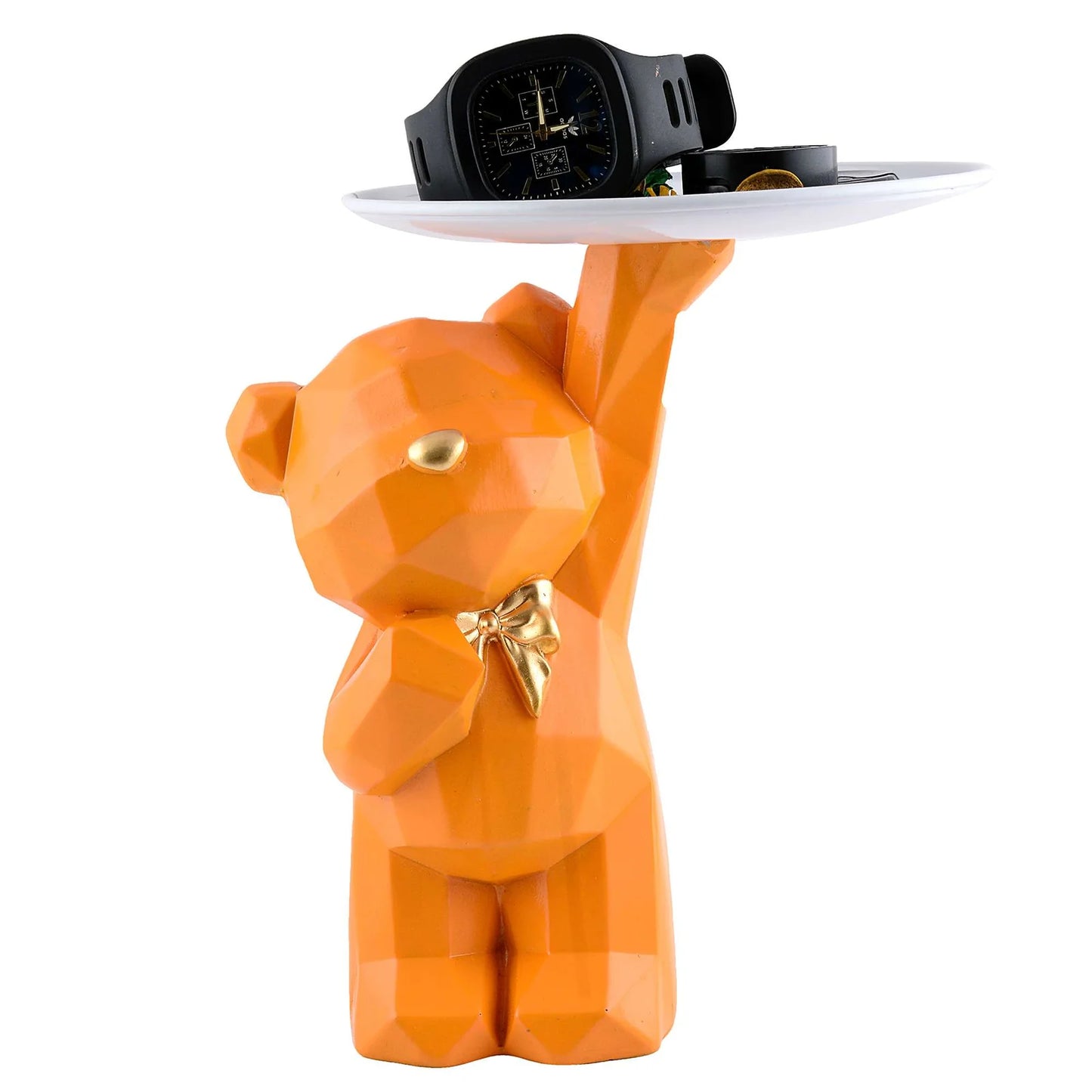 Cool Taddy Bear Showpiece for Home Decorative Showpiece | Taddy Bear with Paltter Statue for Home Decor Showpiece | Home Kitchen Decor | Office