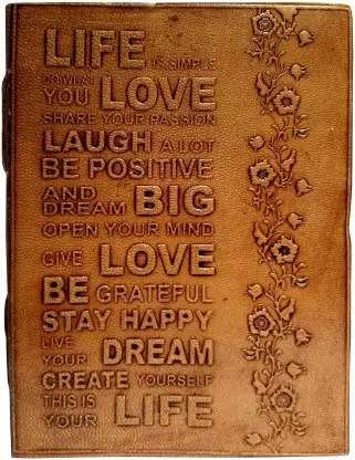 Love Life Leather Journal