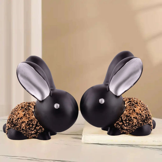 Rabbit Cute Pair Statue for Home Decor Showpiece | Kids Room Decorative Showpiece