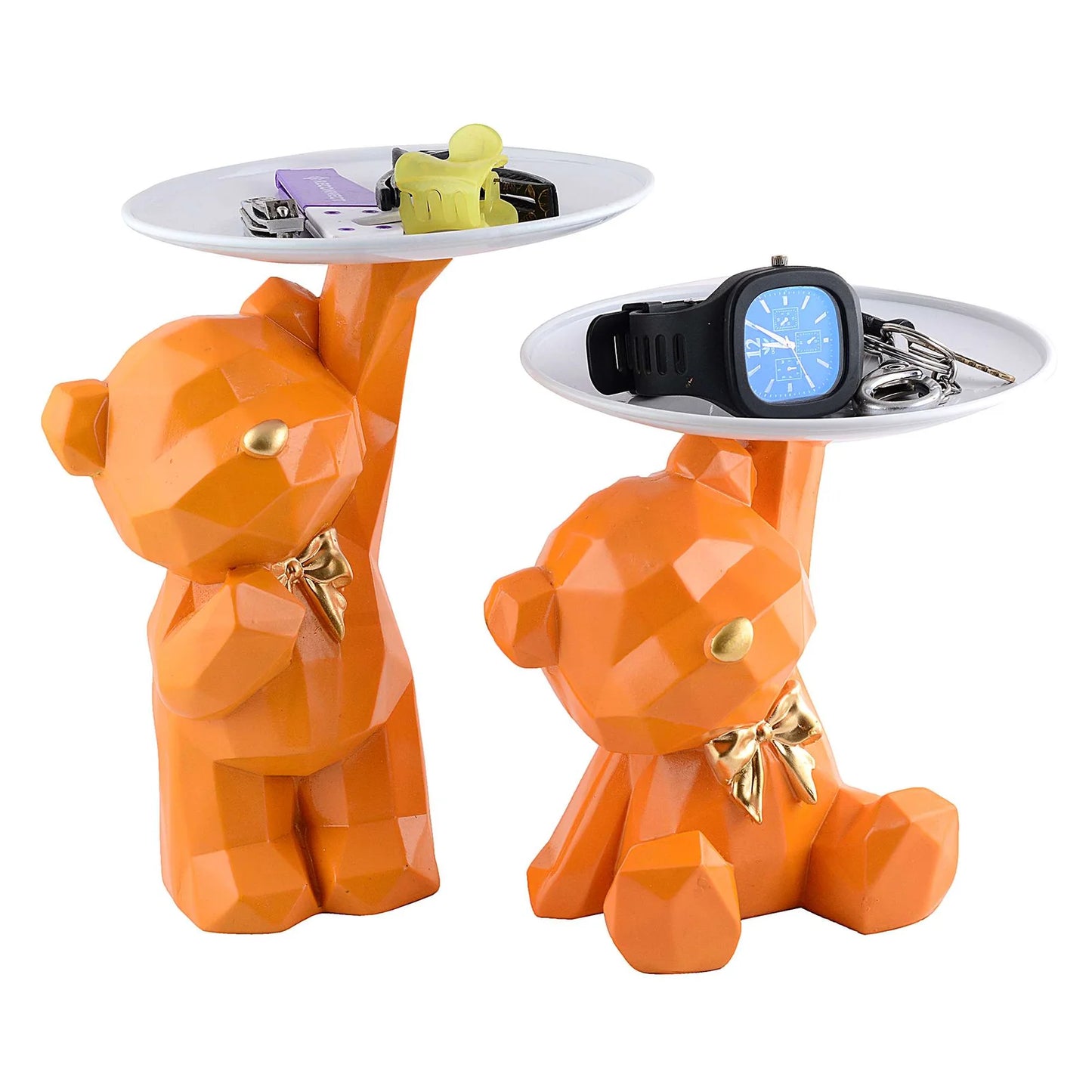 Cool Taddy Bear Showpiece for Home Decorative Showpiece | Taddy Bear with Paltter Statue for Home Decor Showpiece | Home Kitchen Decor | Office
