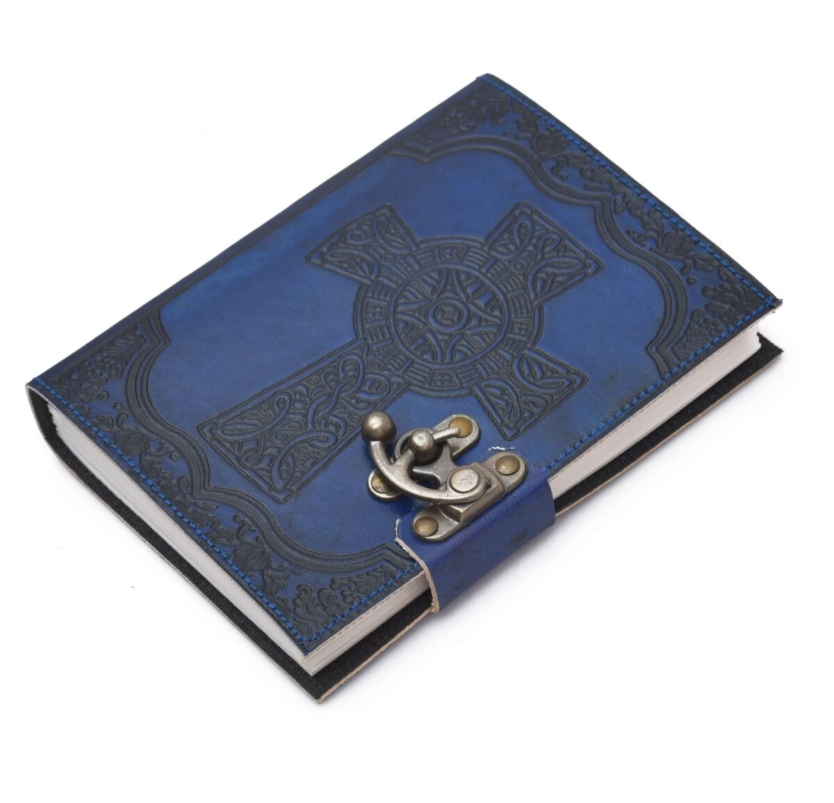Celtic Cross Leather Journal